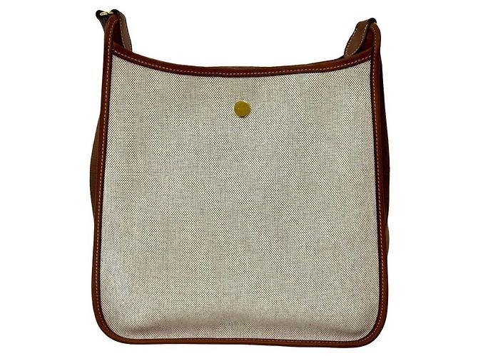 Hermès Hermes Vintage Vespa PM Schultertasche Braun Beige - Ansicht 3