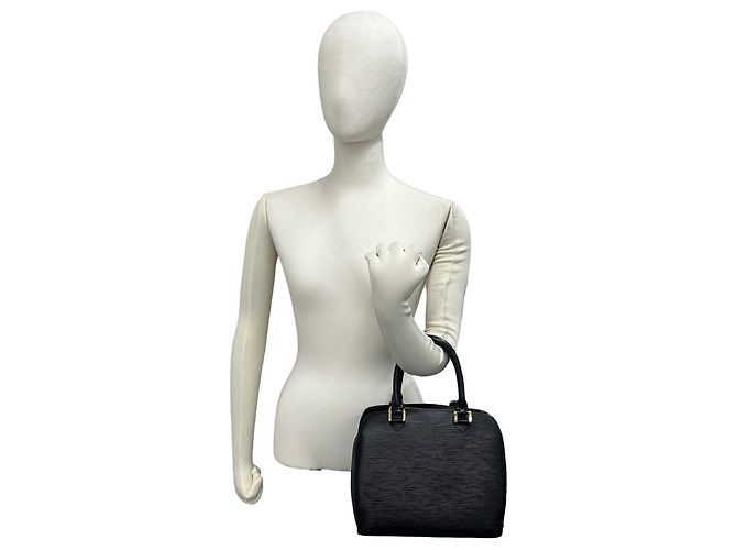 Borsa Louis Vuitton Pont Neuf in pelle Epi Nero - vista 2