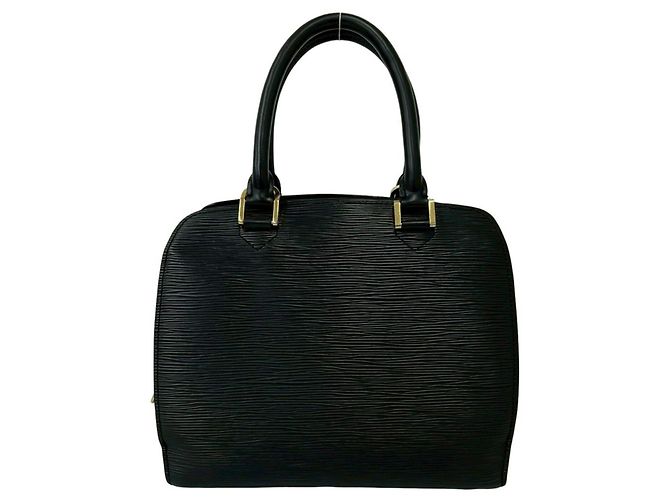 Borsa Louis Vuitton Pont Neuf in pelle Epi Nero - vista 3