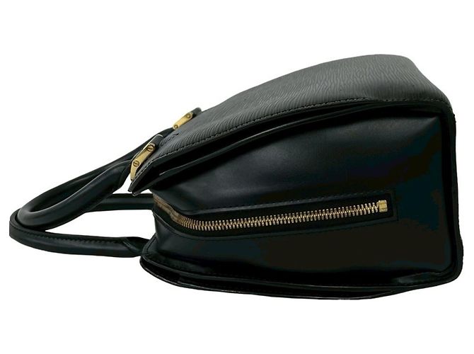 Borsa Louis Vuitton Pont Neuf in pelle Epi Nero - vista 5