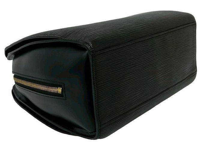 Borsa Louis Vuitton Pont Neuf in pelle Epi Nero - vista 7