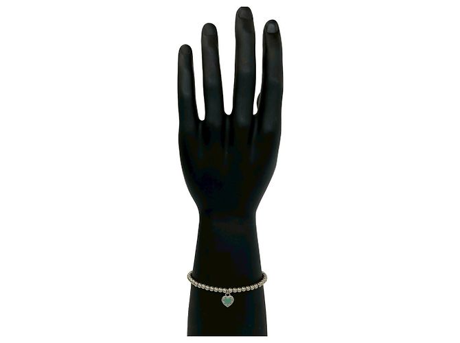Bracciale con charm Return to Bead di Tiffany & Co. Argento Blu - vista 2