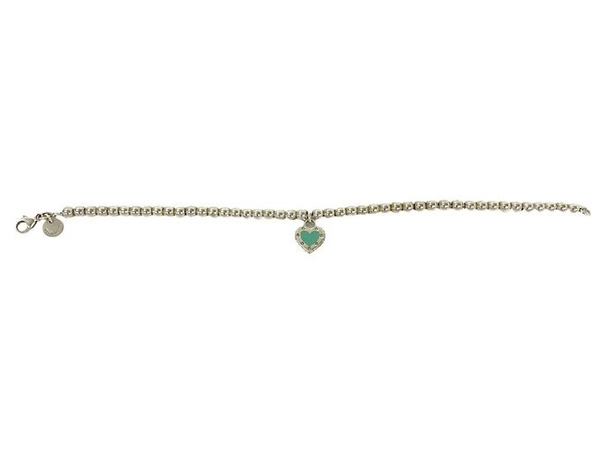 Bracciale con charm Return to Bead di Tiffany & Co. Argento Blu - vista 5