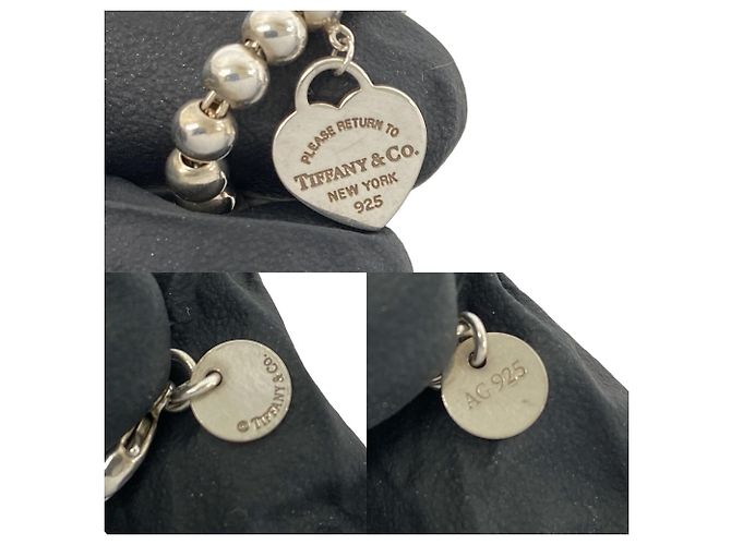 Perlenarmband aus der Return to Tiffany & Co. Kollektion Silber Blau - Ansicht 3