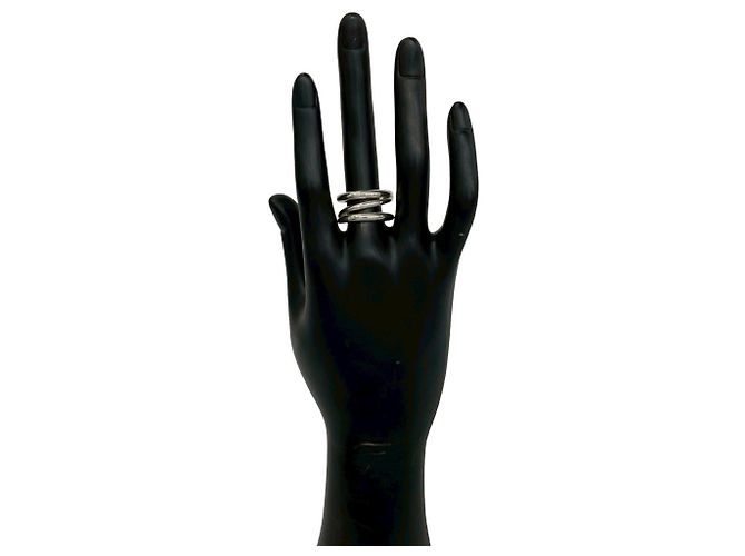 Tiffany & Co Tiffany Vintage Diagonal Band Ring Silber - Ansicht 2
