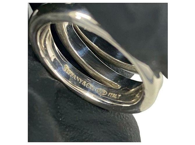 Tiffany & Co Tiffany Vintage Diagonal Band Ring Silber - Ansicht 3