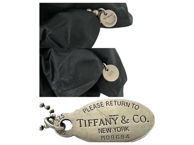 Tiffany & Co Collana a catena ovale Tiffany Return Argento - vista 3