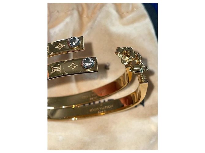 Louis Vuitton Orecchini a cerchio Monogram in oro D'oro - vista 6