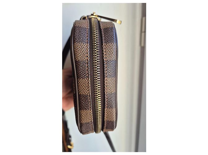 Louis Vuitton Borsa a Tracolla Damier Ebene Marrone - vista 10