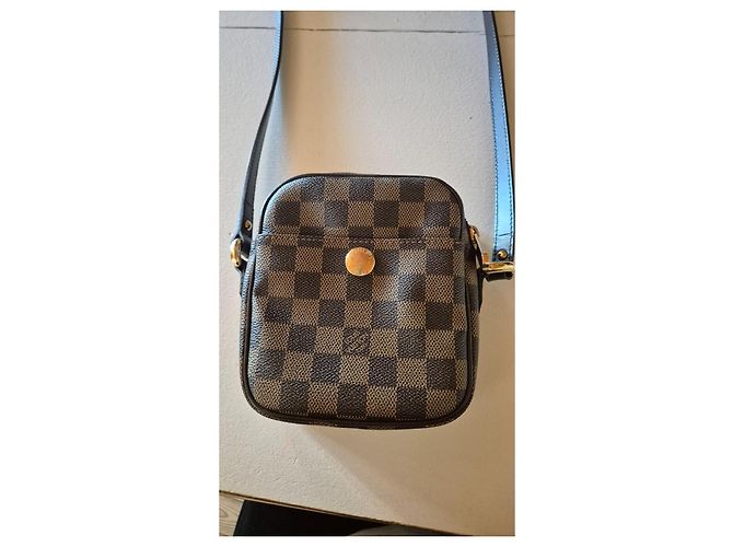 Louis Vuitton Borsa a Tracolla Damier Ebene Marrone - vista 2