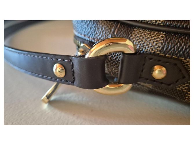 Louis Vuitton Borsa a Tracolla Damier Ebene Marrone - vista 6