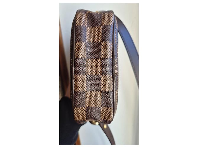 Louis Vuitton Borsa a Tracolla Damier Ebene Marrone - vista 9