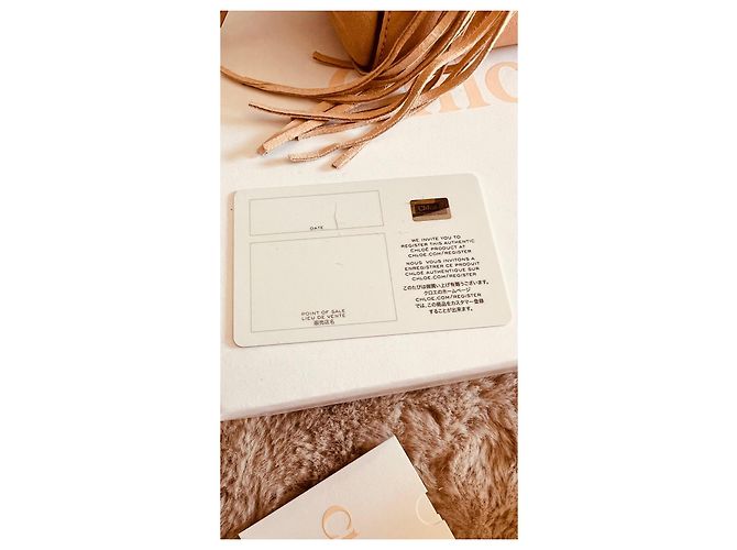 Chloé Mini Borsa a Secchiello Pelle Scamosciato Beige - vista 10