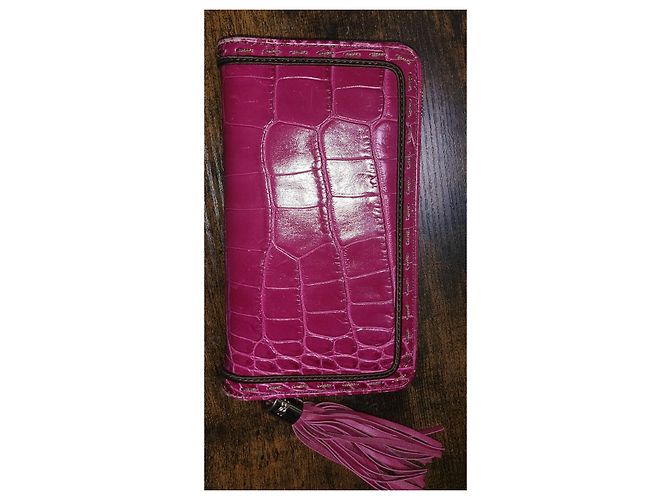 Premier Flirt 1er flirt Lancel Portemonnaie Fuschia Gold hardware - Ansicht 2