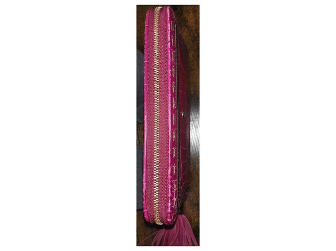 Premier Flirt 1er flirt Lancel Portemonnaie Fuschia Gold hardware - Ansicht 3