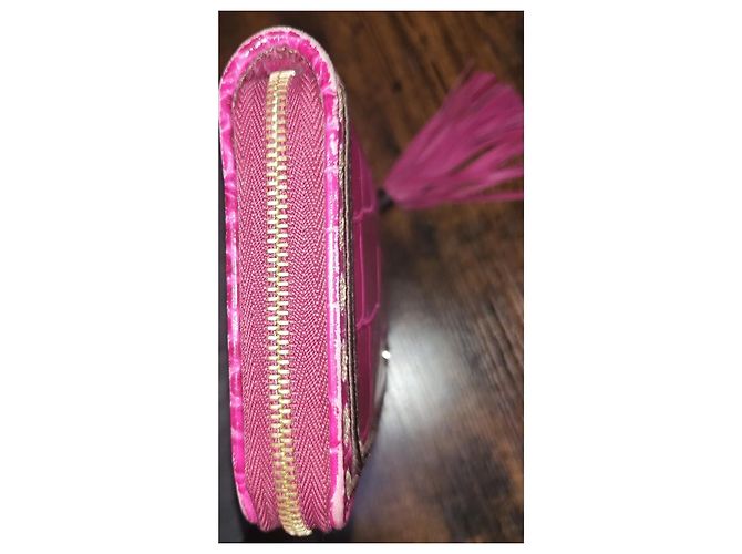 Premier Flirt 1er flirt Lancel Portemonnaie Fuschia Gold hardware - Ansicht 4