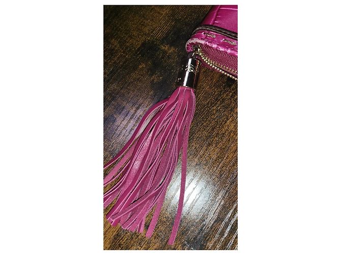 Premier Flirt 1er flirt Lancel Portemonnaie Fuschia Gold hardware - Ansicht 8