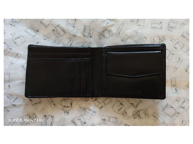 Azzaro Black Leather Bifold Wallet - view 7