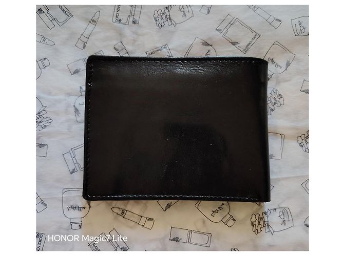 Azzaro Black Leather Bifold Wallet - view 8