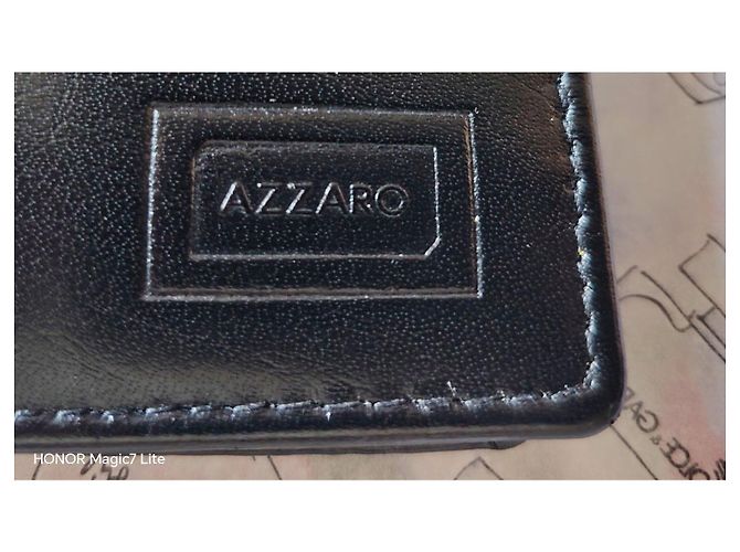 Azzaro Black Leather Bifold Wallet - view 9