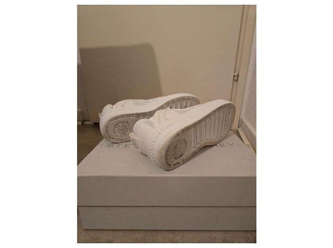Stella Mc Cartney Stella McCartney Weiße Leder-Sneaker - Ansicht 6