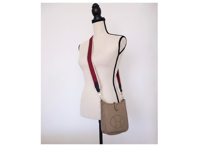Borsa Hermès Evelyne Amazone Étoupe Grigio - vista 3