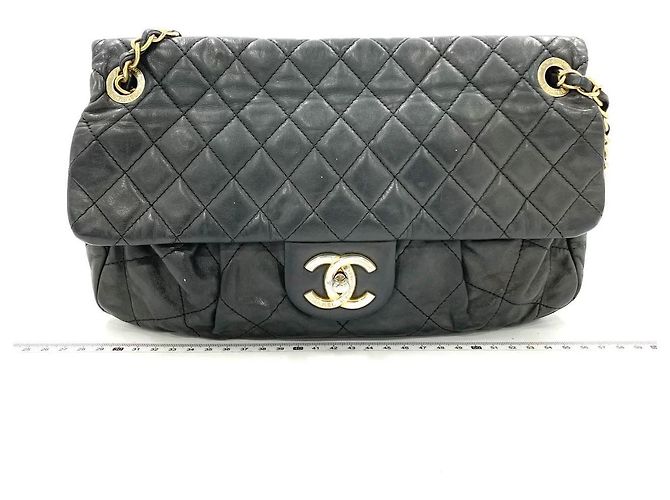 Timeless Borsa a tracolla Chanel Classic Jumbo in pelle trapuntata nera Nero - vista 5