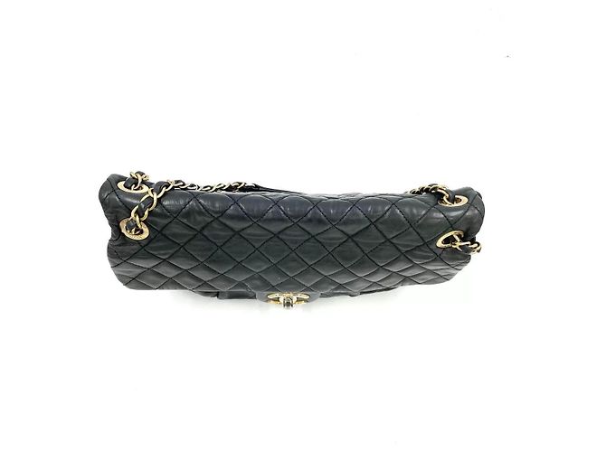 Timeless Borsa a tracolla Chanel Classic Jumbo in pelle trapuntata nera Nero - vista 7