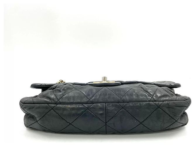 Timeless Borsa a tracolla Chanel Classic Jumbo in pelle trapuntata nera Nero - vista 8