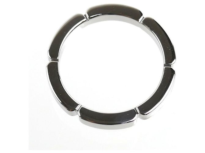 Anello Maillon Panthère in oro bianco 18K e 4 diamanti Cartier - vista 4