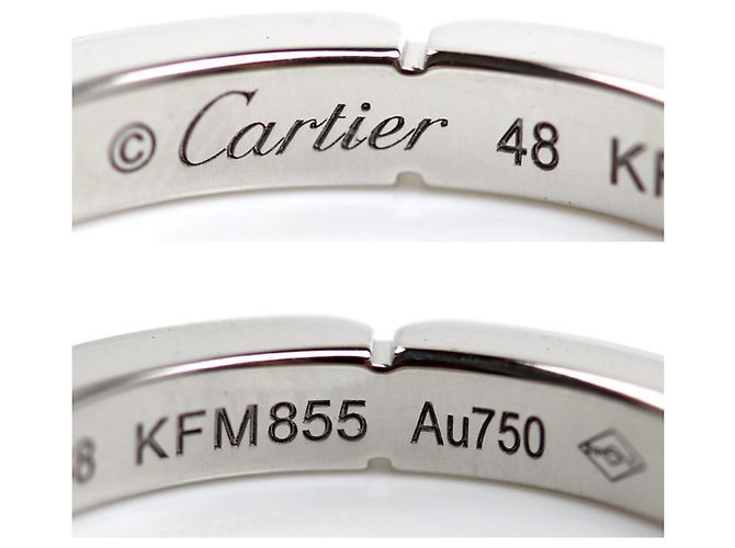 Anello Maillon Panthère in oro bianco 18K e 4 diamanti Cartier - vista 5