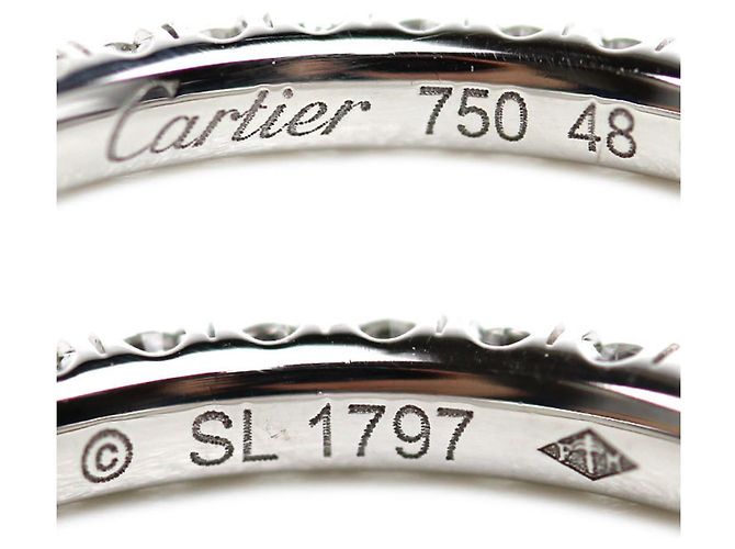 Anello Etincelle in oro bianco 18K Cartier - vista 5