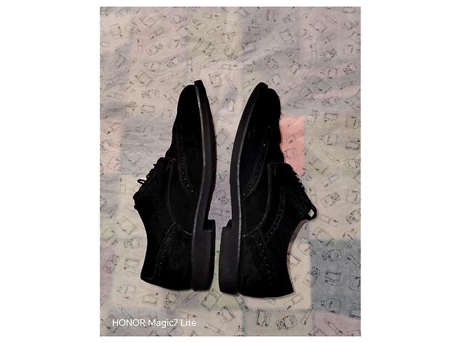 Tod's Brogues in scamosciato nero - vista 6