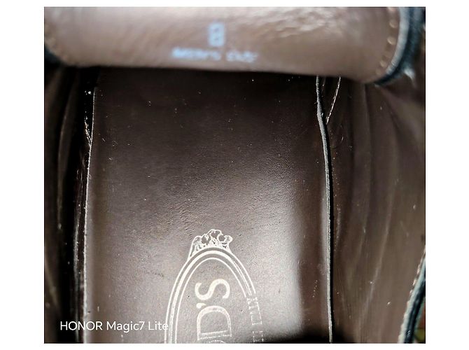 Tod's Brogues in scamosciato nero - vista 3