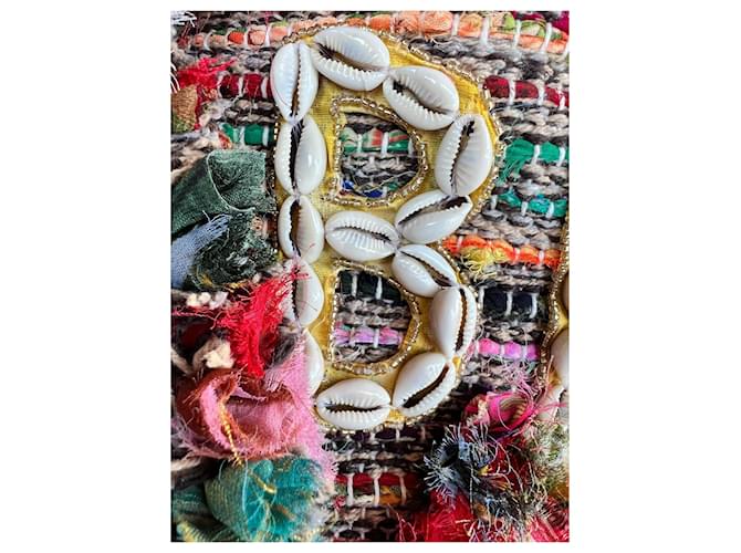 Autre Marque Alex Max Borsa da Spiaggia Boho Bianco Multicolore - vista 4