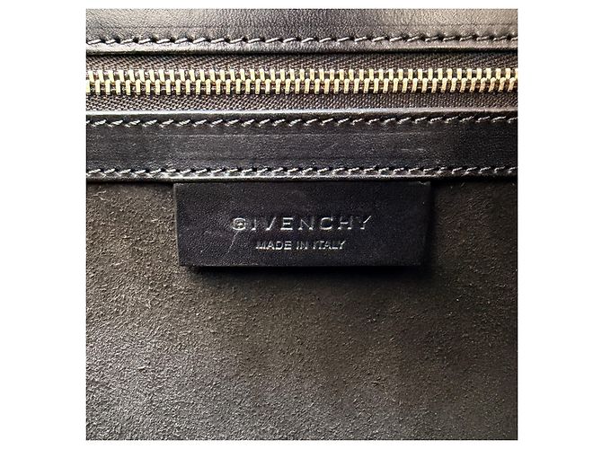 Givenchy Pandora Box Piccola Borsa a Tracolla in Pelle di Lucertola Marrone - vista 9
