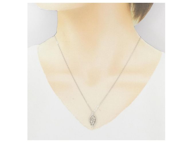 Autre Marque Collana in platino e diamanti Argento - vista 6
