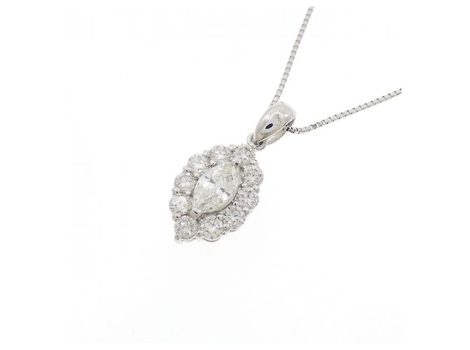 Autre Marque Collana di Diamanti PT900 PT850 Argento - vista 3