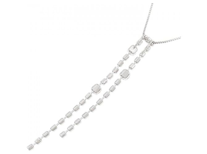 Autre Marque Collana con Diamanti PT850 Argento - vista 4