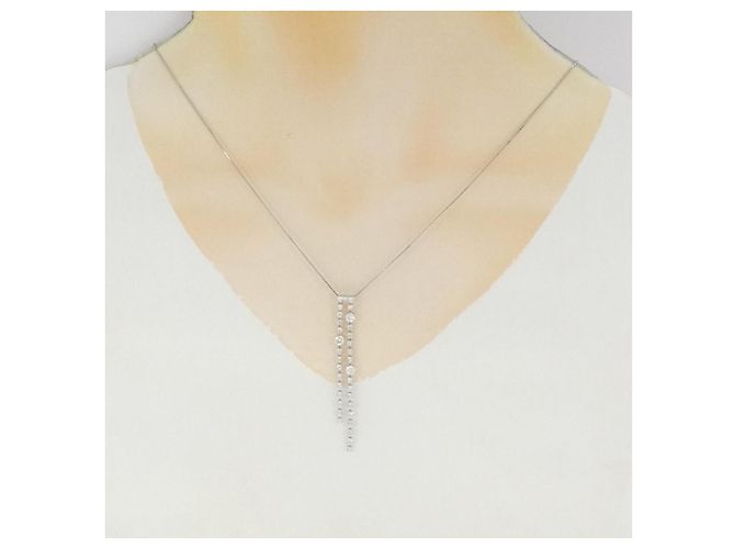Autre Marque Collana con Diamanti PT850 Argento - vista 6