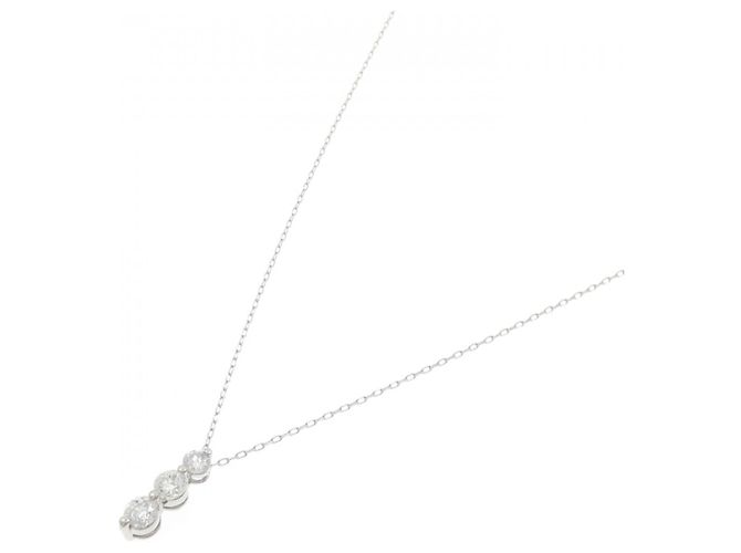Autre Marque Collana di Diamanti PT900 PT850 Argento - vista 2