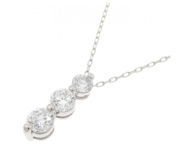 Autre Marque Collana di Diamanti PT900 PT850 Argento - vista 3