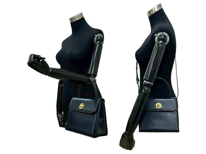 Céline Borsa 2way in pelle Celine Nero - vista 3