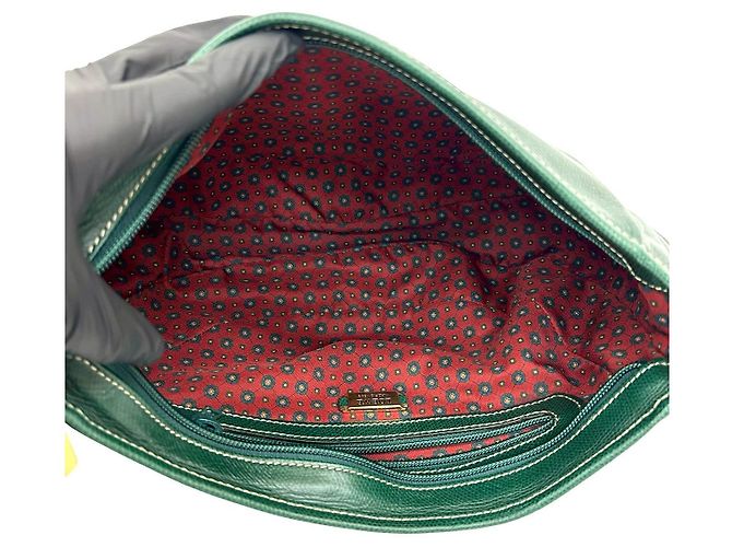 Borsa a tracolla in pelle Anagram Loewe Verde - vista 10