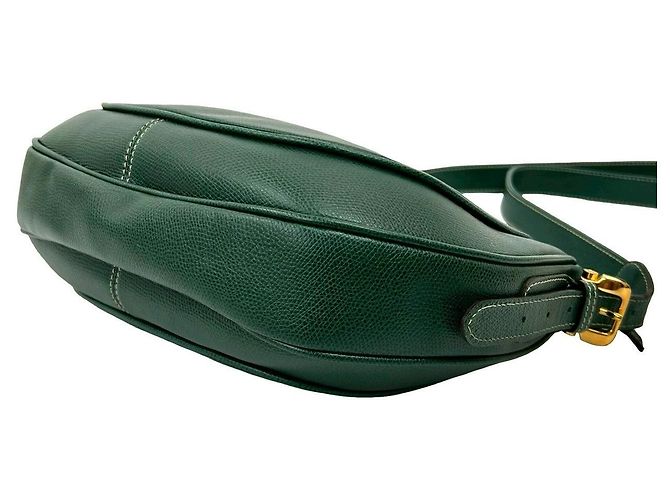 Borsa a tracolla in pelle Anagram Loewe Verde - vista 9