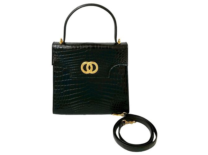Céline Borsa 2way in pelle Celine Nero - vista 2