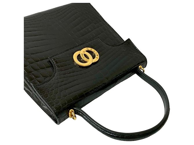 Céline Borsa 2way in pelle Celine Nero - vista 5