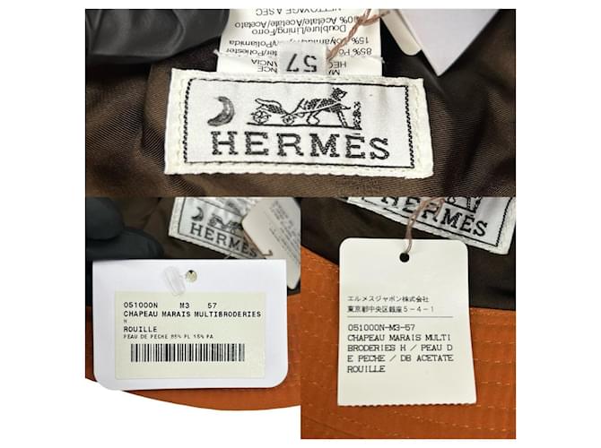 Hermès Hermes Bucket Hat Orange - Ansicht 3