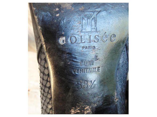 Colisee De Sacha Botines de cuero Colisée Paris Negro - vista 7