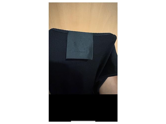 Givenchy Vestido Negro Asimétrico de Seda - vista 2